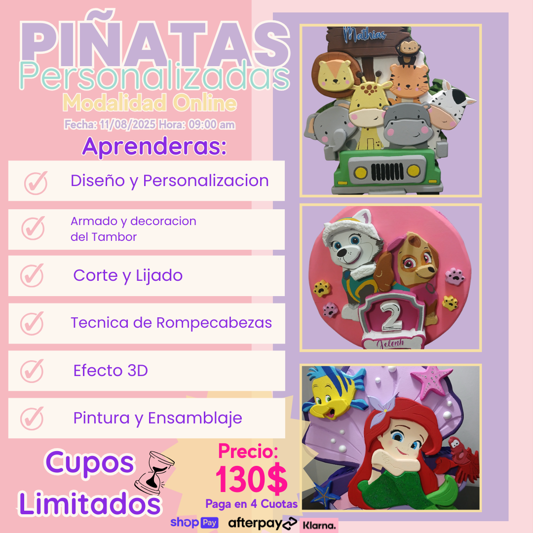 Curso de Piñatas Personalizadas